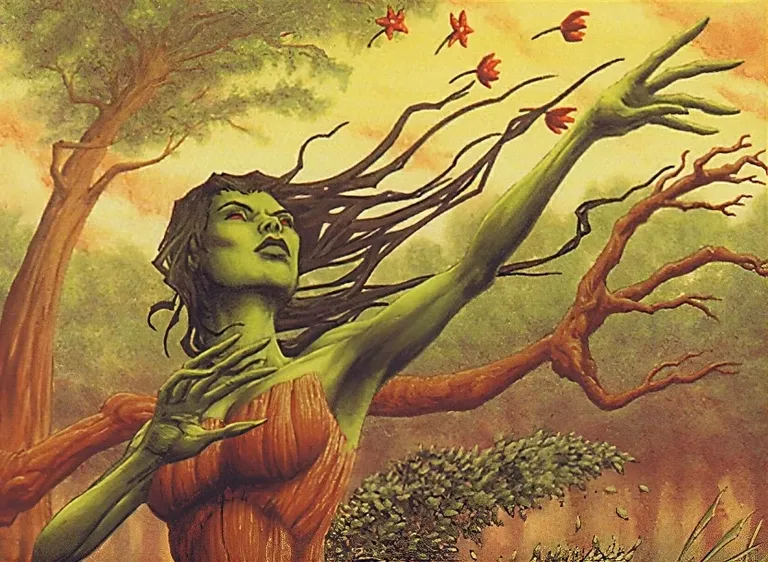 Natural Affinity (Mercadian Masques) art by Pete Venters