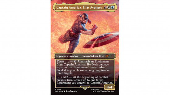 Iron Man en MTG: el nuevo comandante definitivo de equipos azul‑rojo. 3 captain america first avenger card 550x309