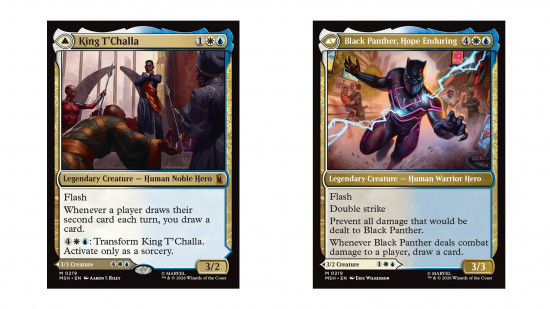magic the gathering marvel super heroes chase cards black panther 550x309