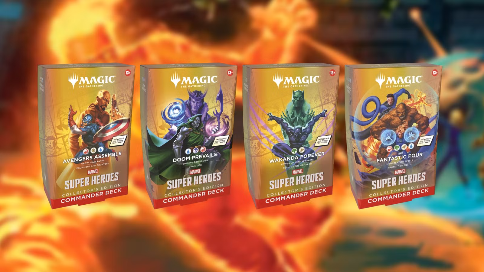 marvel super heroes collector s edition commander deck product shots