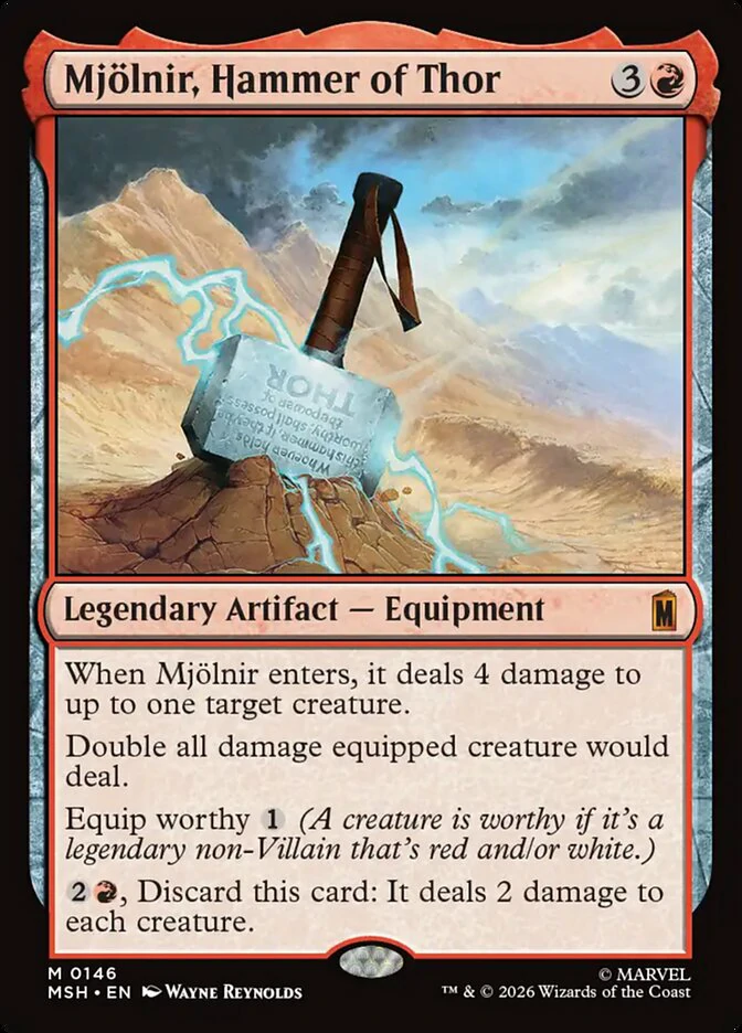 Mjölnir en MTG: qué hace el martillo de Thor y qué leyendas son dignas de equiparlo. 2 mjolnir