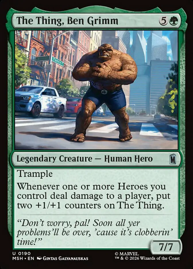 msh 190 the thing ben grimm