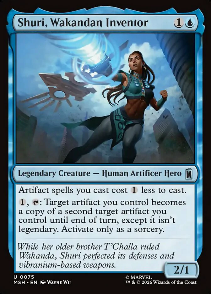 Shuri, Wakandan Inventor Commander: Combo Infinito Con Artefactos Desde Una Uncommon. 2 shuri