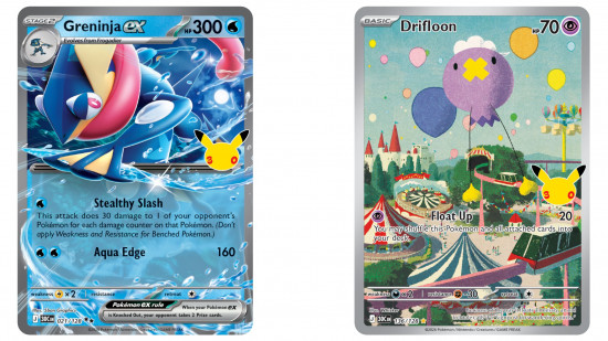 pokemon trading card game 30th anniversary celebration set revealed greninja drifloon 550x309