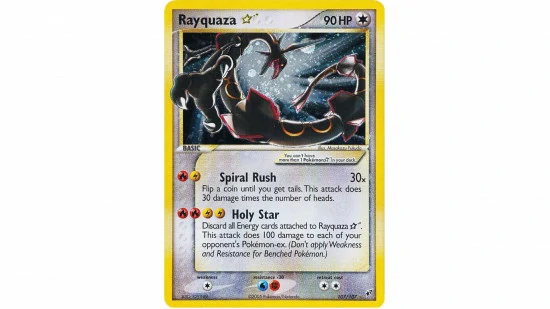 pokemon trading card game top rayquaza cards star 550x309
