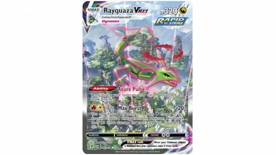 pokemon trading card game top rayquaza cards vmax 550x309