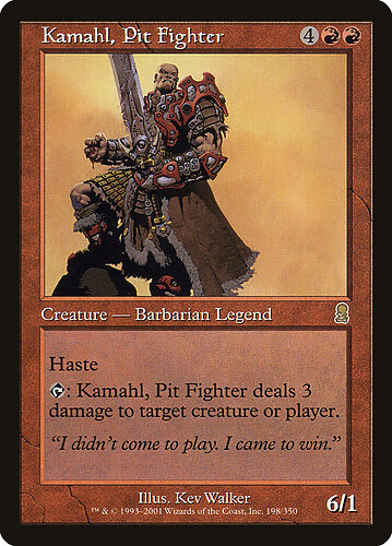 Kamahl Pit fighter