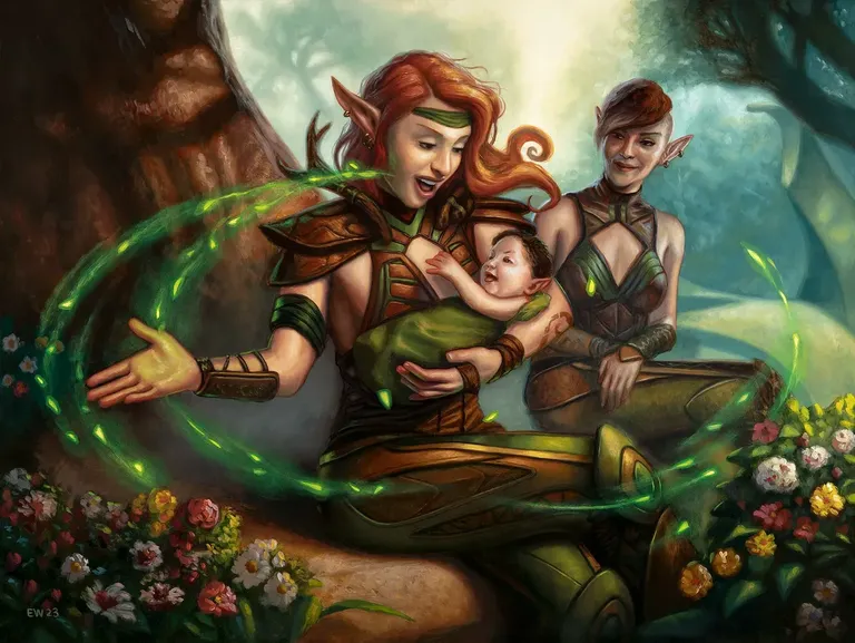 Llanowar Elves (Jumpstart 2025) art by Eric Wilkerson