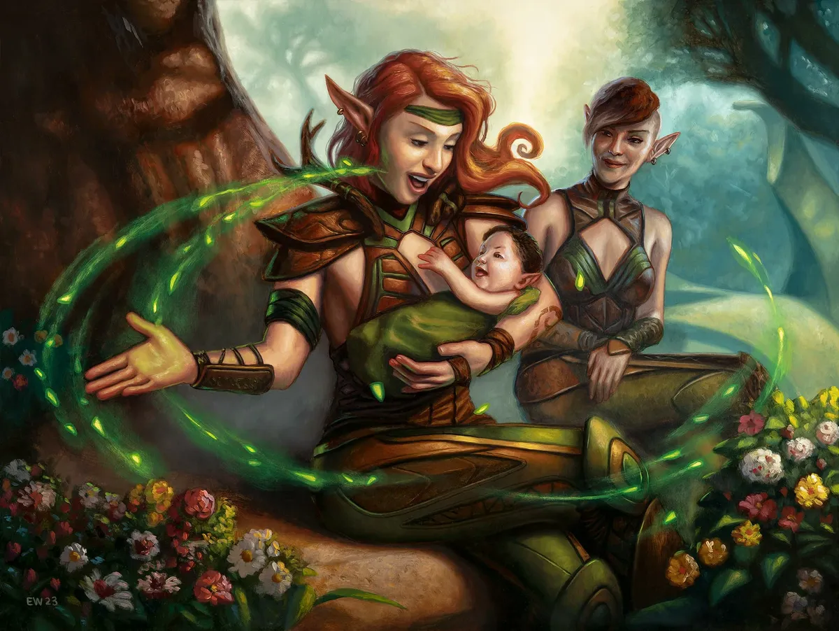 Llanowar Elves (Jumpstart 2025) art by Eric Wilkerson