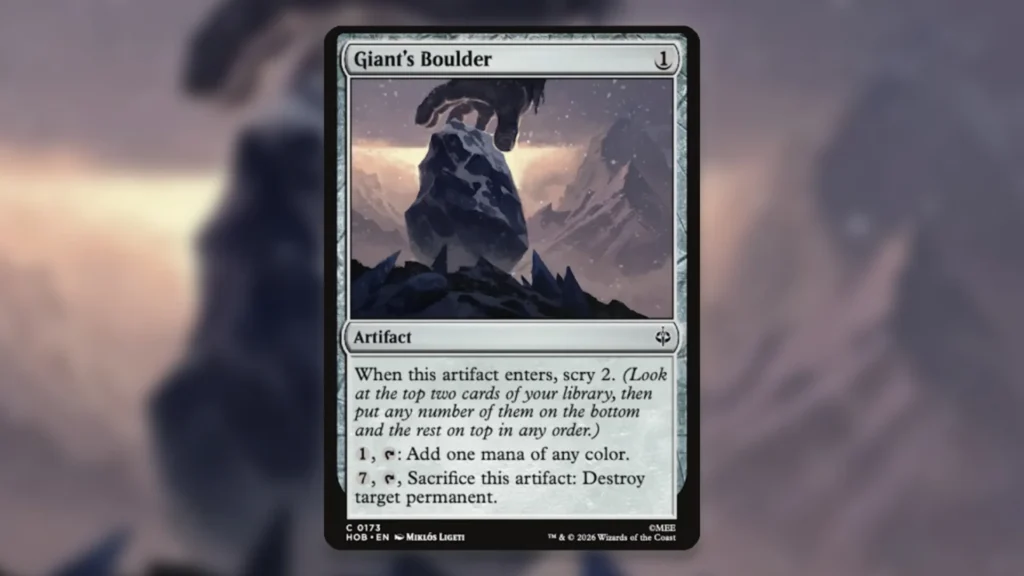 MTG The Hobbit Spoilers July 27th Giants Boulder 1024x576