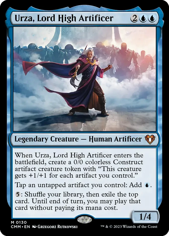 Los mejores comandantes de artefactos en Commander: de tokens descomunales a combos infinitos. 6 cmm 130 urza lord high artificer