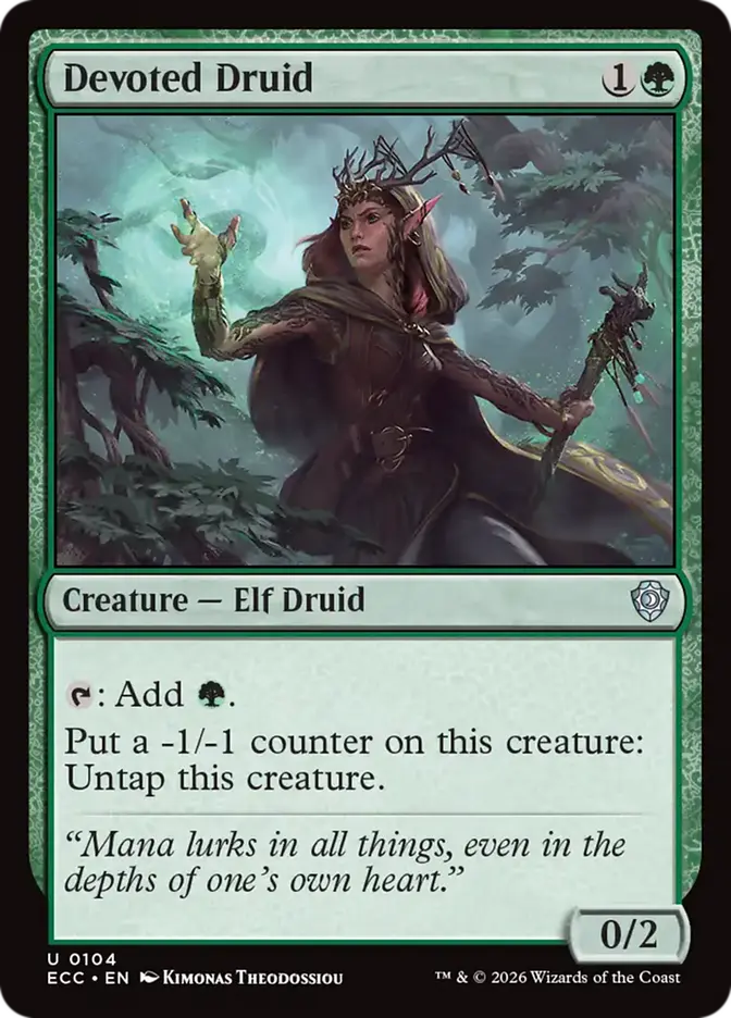 Thranduil, the Elvenking: el comandante de Elfos que convierte tu cementerio en combos infinitos. 6 ecc 104 devoted druid