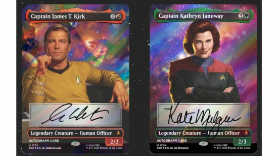 magic the gathering autograph captain kirk janeway enterprise signatures 550x309