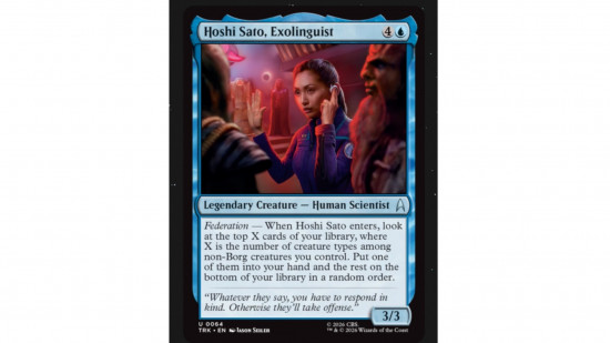 MTG Star Trek llega con cuatro mazos Commander (Federation, Landing Party, Klingons y Borg) y dos mecánicas nuevas: dilema y Federación, que traducen moralidad y diversidad al juego. 3 magic the gathering star trek commander deck teasers mechanics diversity 550x309 (1)