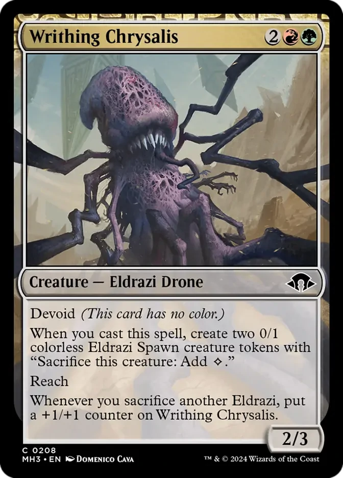 mh3 208 writhing chrysalis