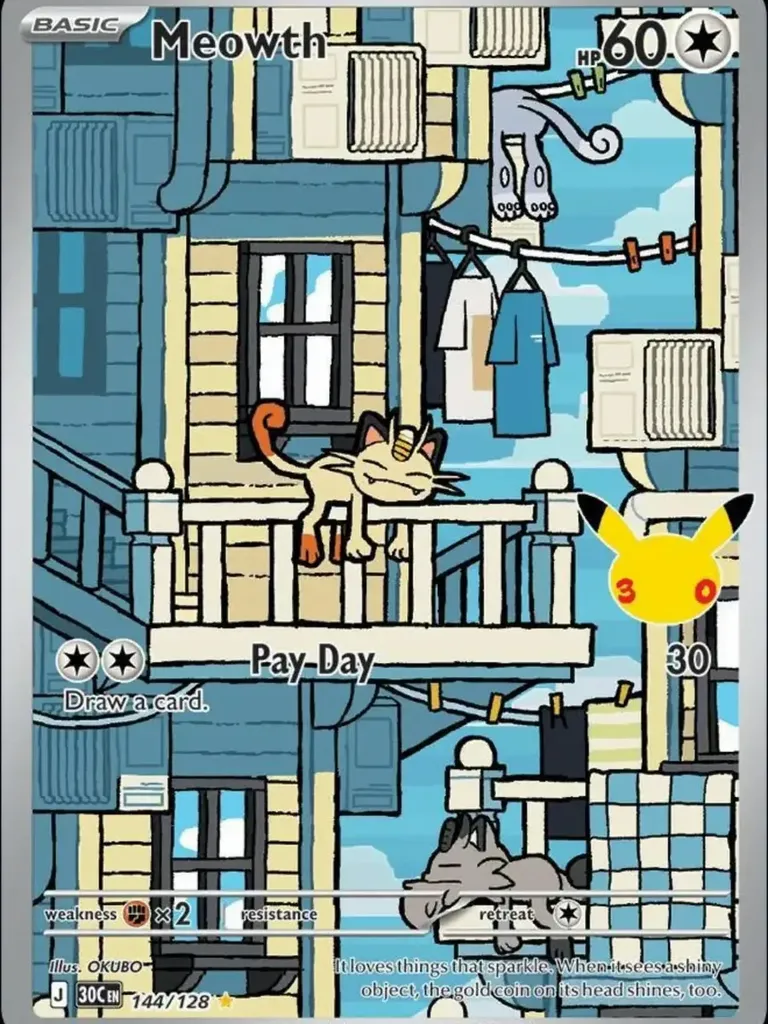 Pokémon celebra el Día Internacional del Gato con dos nuevas cartas de Meowth. 3 768126667 2122725388656857 7641088193679489748 n