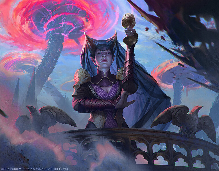 Ayara, Widow of the Realm (March of the Machine) art by Anna Podedworna