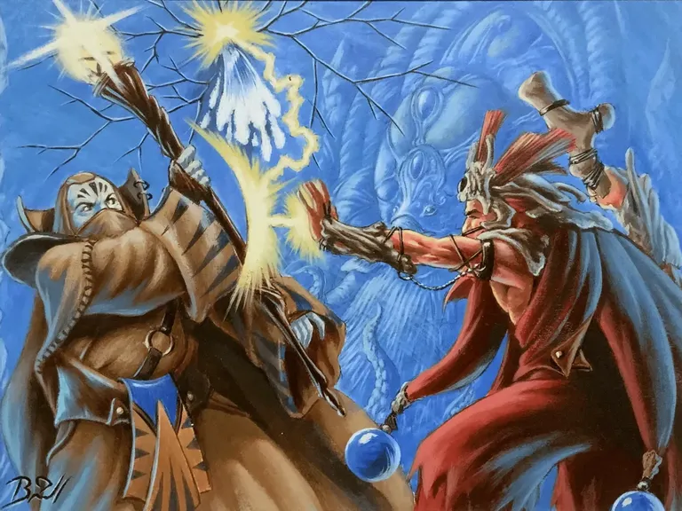 Battle of Wits (Odyssey) art by Mark Brill
