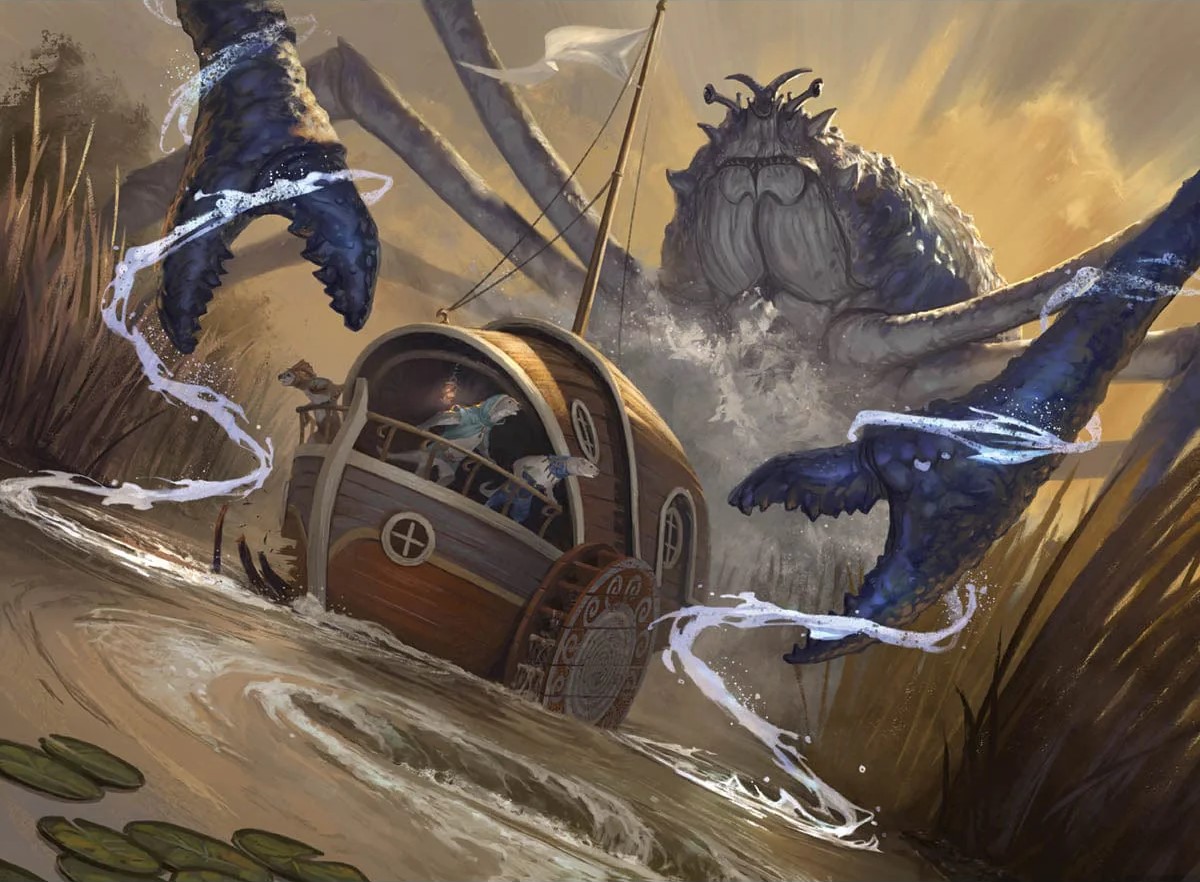 Eddymurk Crab (Bloomburrow) art by PINDURSKI
