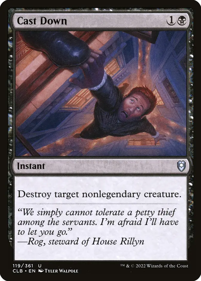 clb 119 cast down