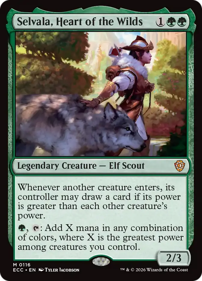 ecc 116 selvala heart of the wilds