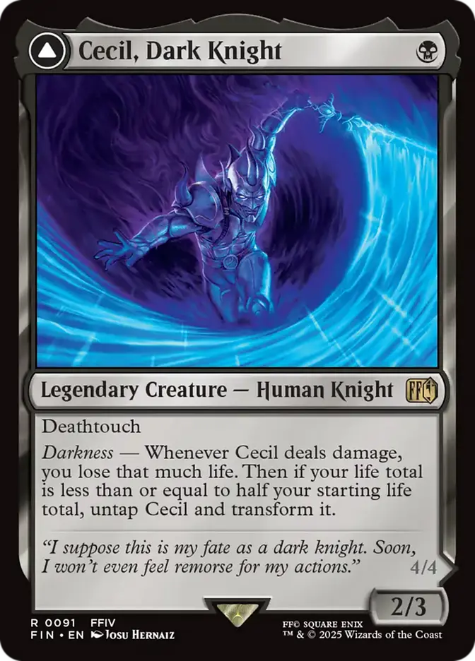 fin 91 cecil dark knight