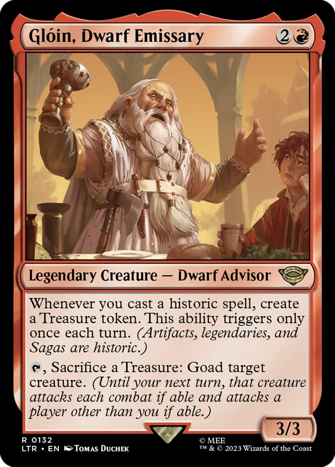 ltr 132 gloin dwarf emissary