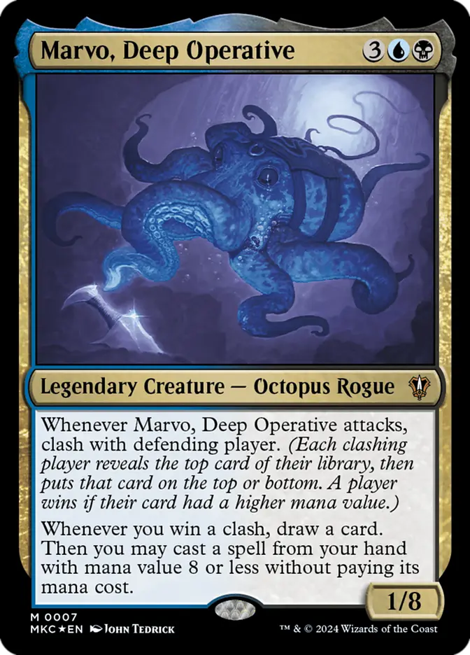 Un mazo con Marvo, Deep Operative gana evento cEDH: lanzar hechizos gratis como plan de victoria. 2 mkc 7 marvo deep operative