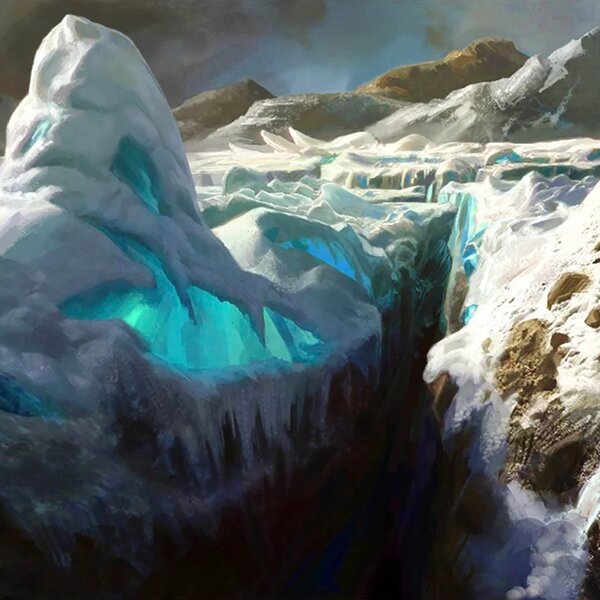 Glacial Chasm (From the Vault Realms) art by Mike Bierek