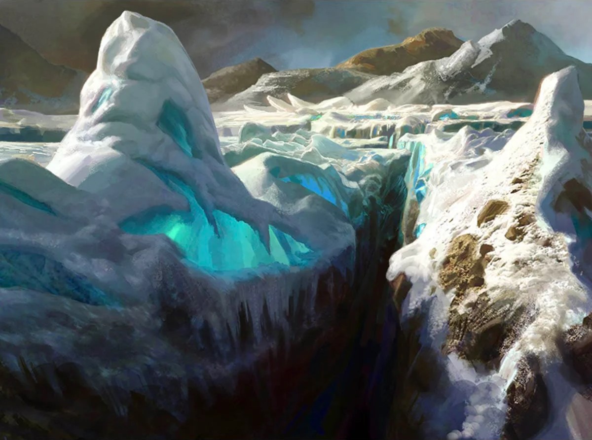 Glacial Chasm (From the Vault Realms) art by Mike Bierek