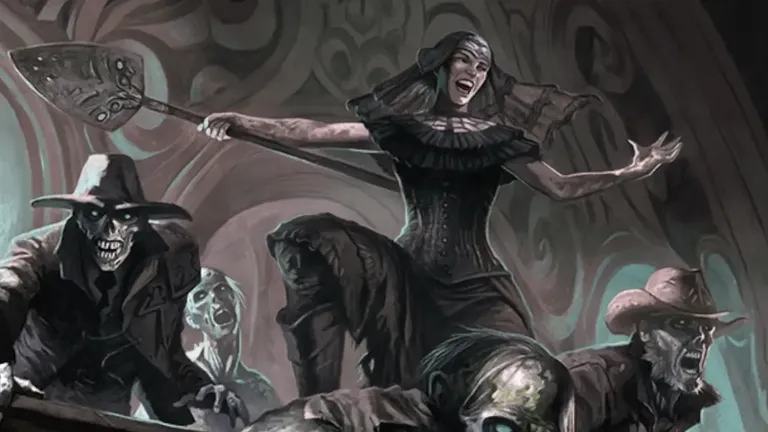 MTG Lively Dirge Outlaws of Thunder Junction Art by Warren Mahy