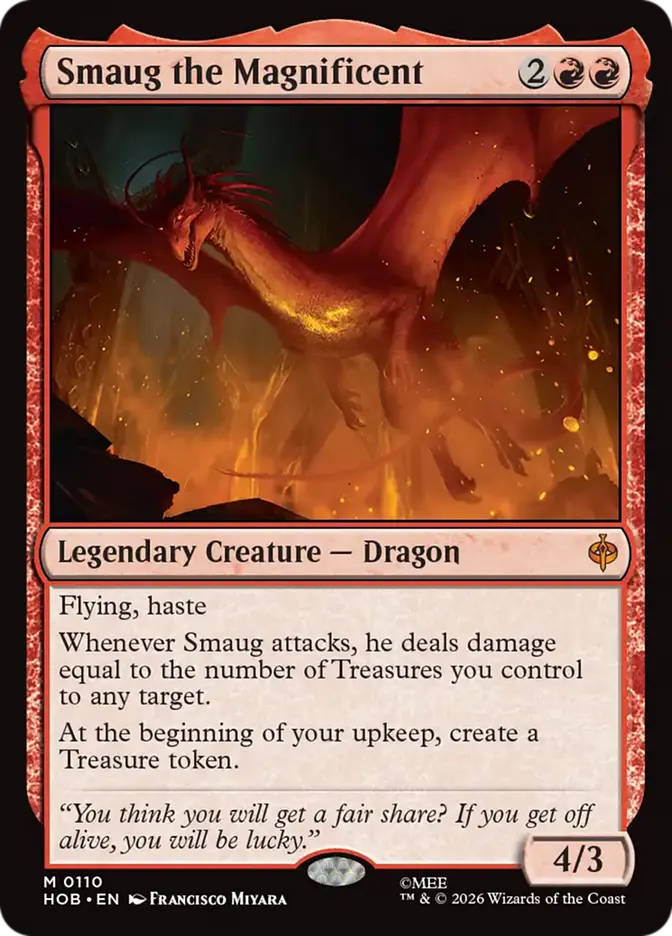Magda, the Hoardmaster sube 302% por los nuevos comandantes de Tesoros de The Hobbit. 3 hob 110 smaug the magnificent