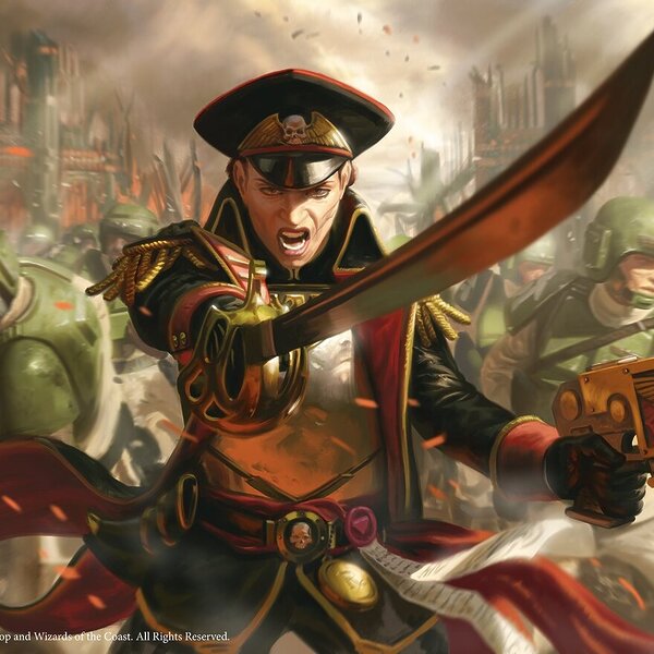 Commissar Severina Raine (Warhammer 40,000) art by Jake Murray
