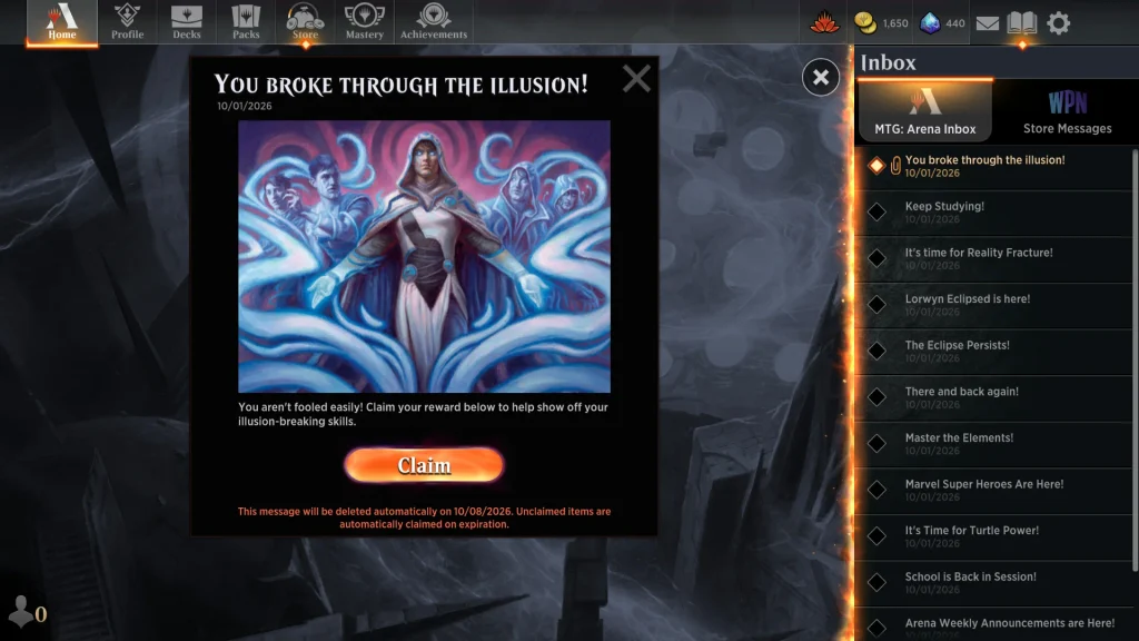 Hidden Jace Emote MTG Arena Reward 1 1024x576