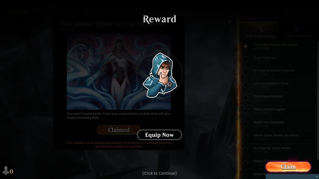 Hidden Jace Emote MTG Arena Reward 2 1024x576