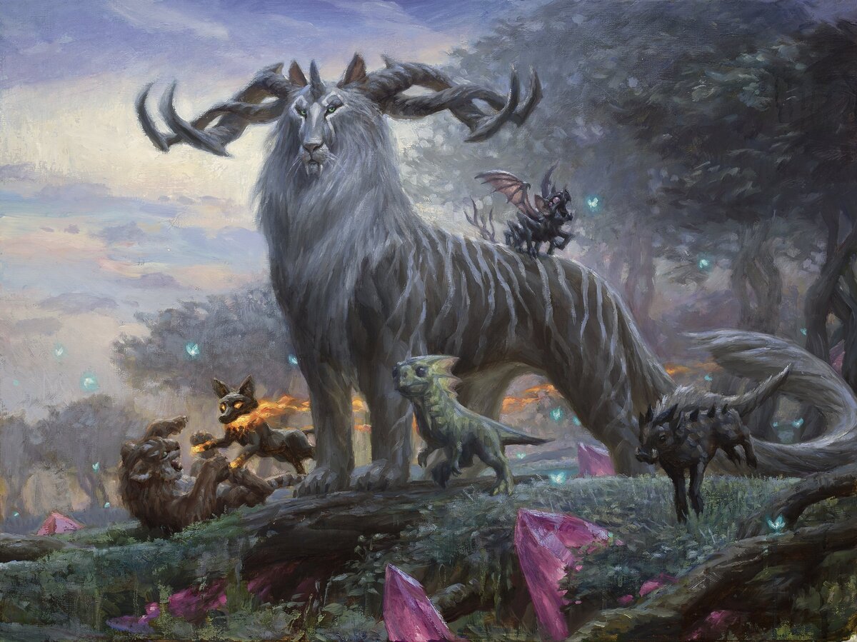 Kaheera, the Orphanguard (Ikoria Lair of Behemoths) art by Ryan Pancoast