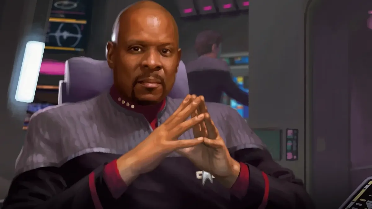 MTG Captain Benjamin Sisko Star Trek Art by Chris Rallis