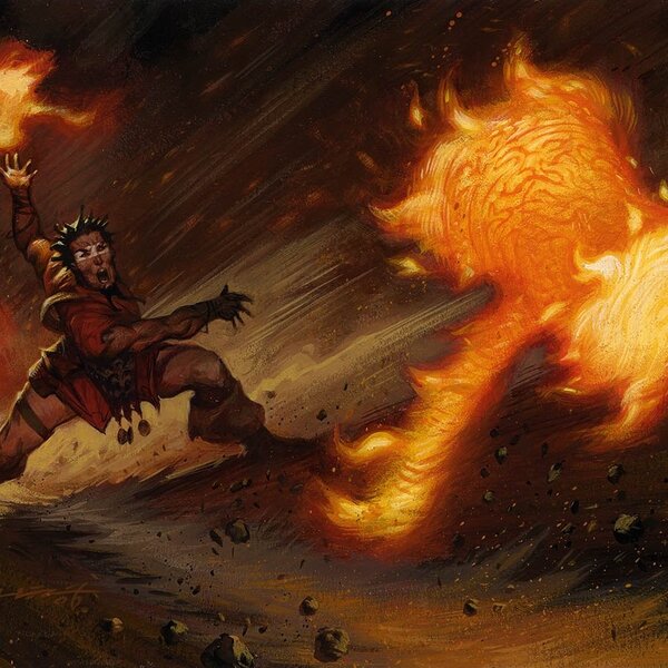 Punishing Fire (Zendikar) art by Christopher Moeller