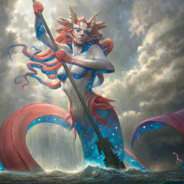 Thassa, Deep Dwelling (Theros Beyond Death) art by Zack Stella