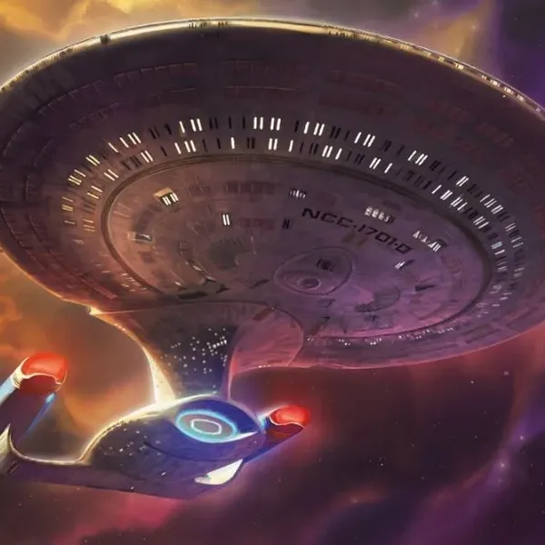 U.S.S. Enterprise D Galaxy Class Illustration by Pablo Mendoza