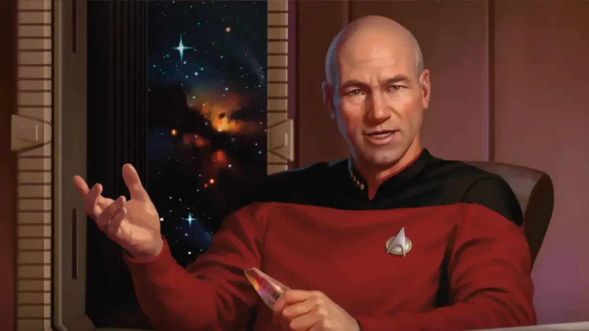 Unused MTG Star Trek Beginner Box Art Art by Chris Rallis
