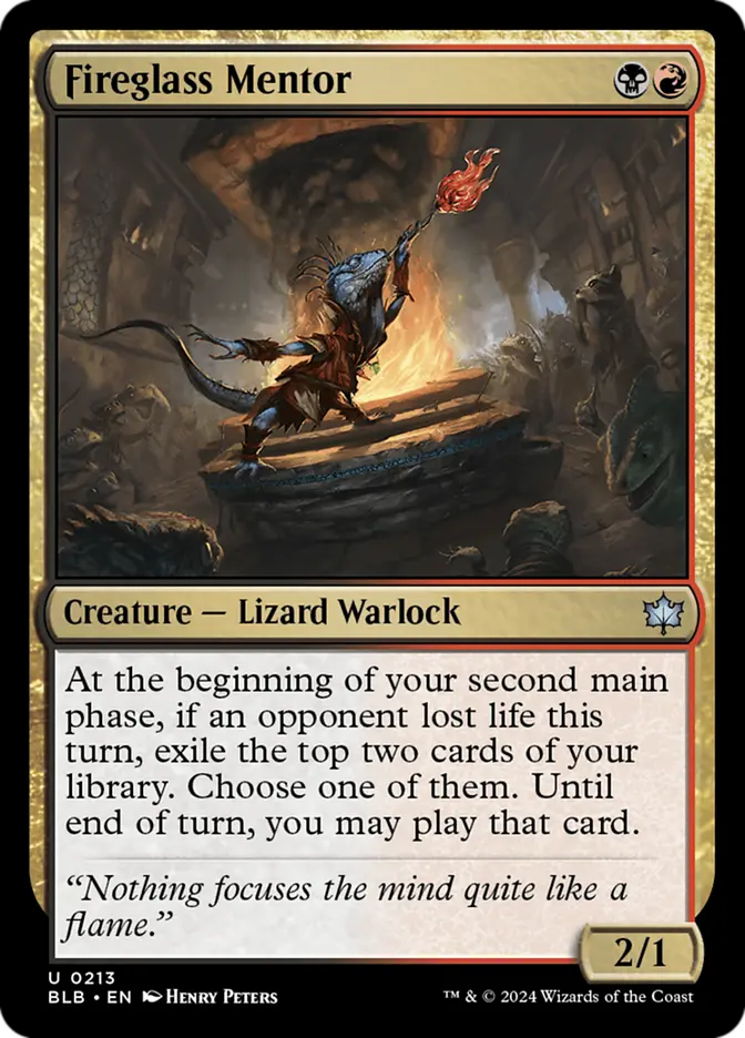 blb 213 fireglass mentor