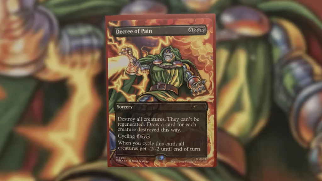 MTG: posible filtración de Decree of Pain de Secret Lair Doomsdrop. 2 decree of pain doctor doom sld 1024x576