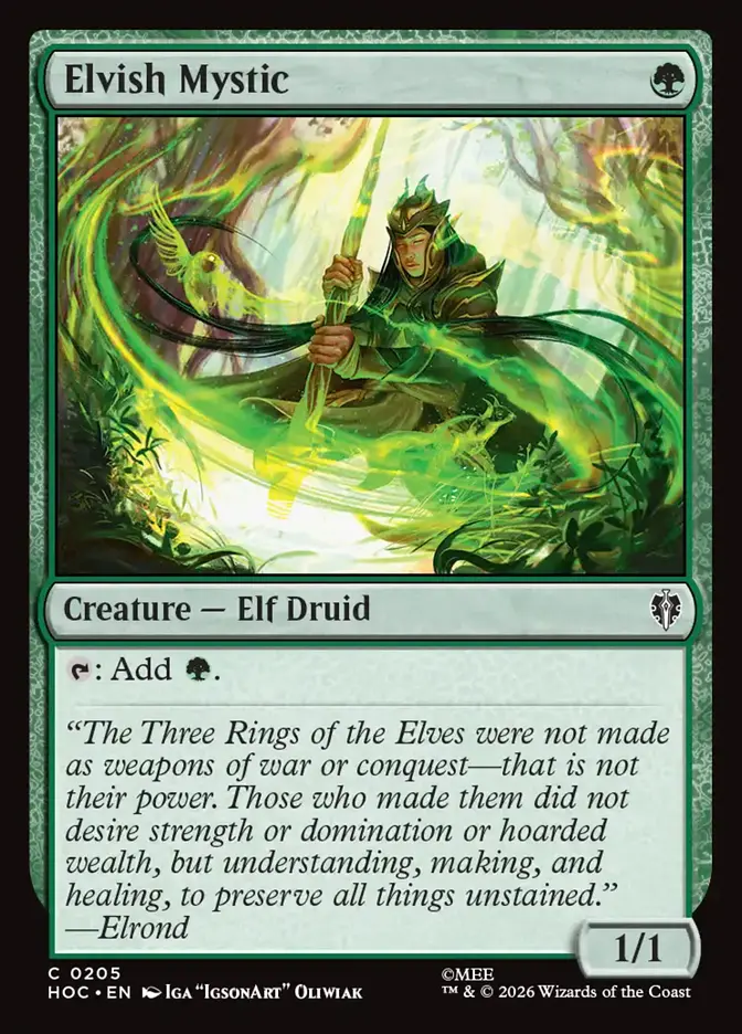 hoc 205 elvish mystic
