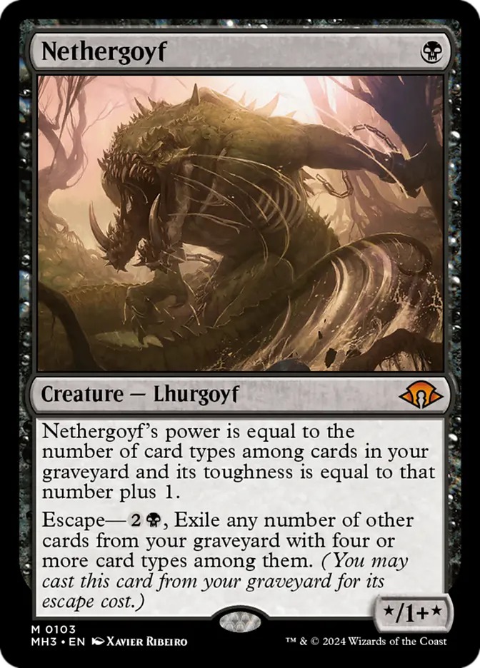 Dimir Hogaak: el regreso del “Gaak” a Legacy. 4 mh3 103 nethergoyf