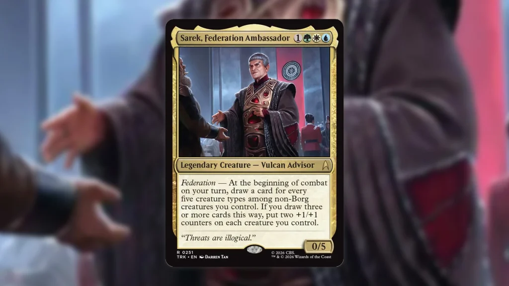 MTG Star Trek trae un contrahechizo rojo y 4 cartas que cambian el juego. 5 sarek federation ambassador 1024x576