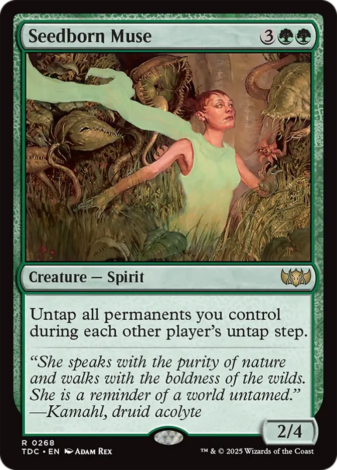 Q, Your Illustrious Host: el comandante de cinco colores que lanza hechizos gratis con hadas. 8 tdc 268 seedborn muse